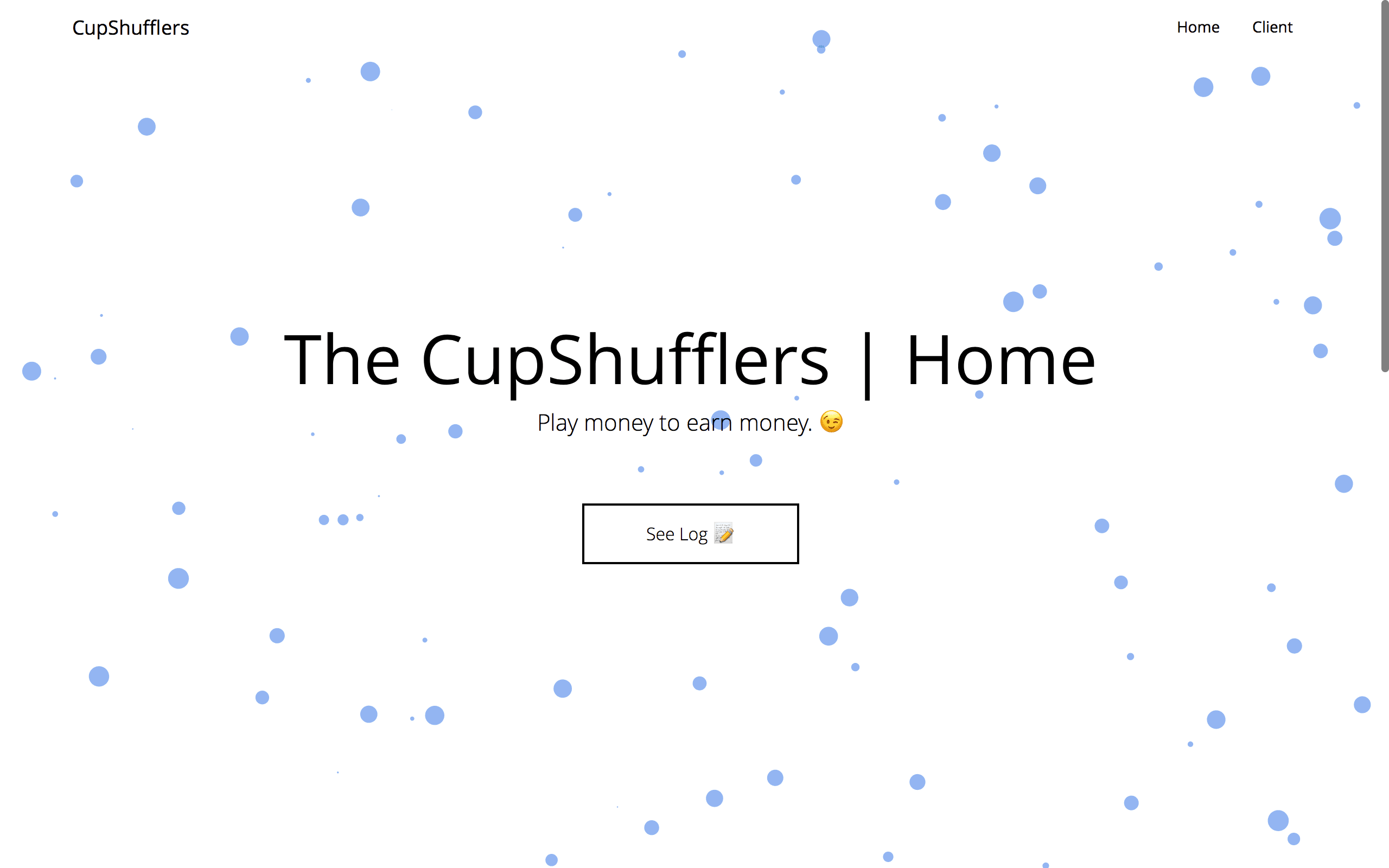 Cup-Shuffling Game (Smart Contract System - Inspired by Ethereum)
